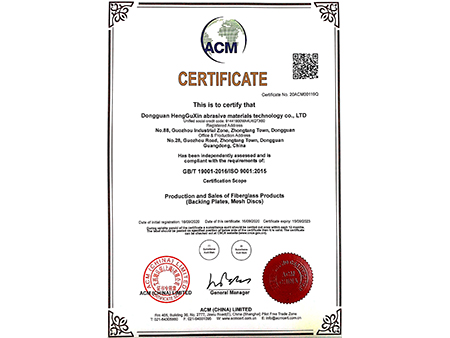 ISO9001-2015 quality management system certification